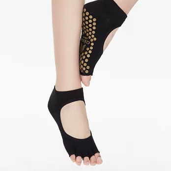 【Clesign】Toe Grip Socks 瑜珈露趾襪 - Blackout