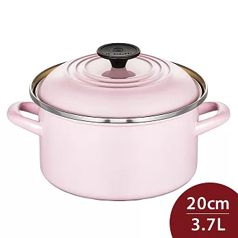 Le Creuset 琺瑯便利湯鍋 20cm 3.7L 亮粉 琺瑯鍋 深鍋 (電磁爐 IH爐可用)