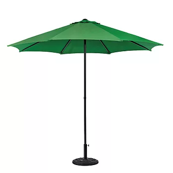 樂生活 戶外大型防潑水防風折疊傘9尺-不含傘座 綠色