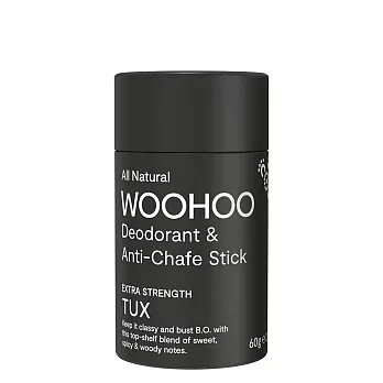 澳洲Woohoo哇呼神奇體香棒/防摩擦膏-木香(Tux)60g紙管裝
