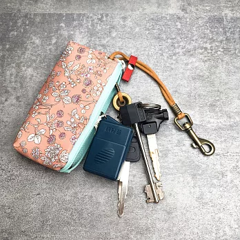 WaWu 拉鍊鑰匙包 客製接單生產 (本草綱目 - 粉)