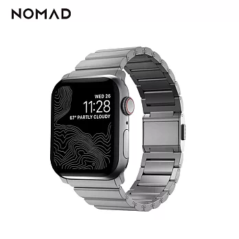 NOMAD 全球限量 Apple Watch 鈦金屬錶帶2021新款 -44/42mm- 銀色