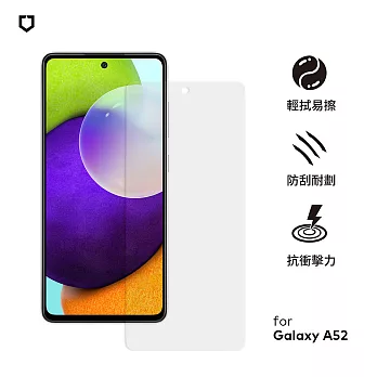 犀牛盾 Samsung Galaxy A52 耐衝擊手機保護貼-透明非滿版(正面)