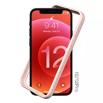 犀牛盾 iPhone 12/12 Pro通用 (6.1吋) CrashGuard NX模組化防摔邊框殼- 櫻花粉