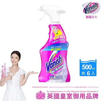 【箱購】碧蓮Vanish 超強智慧型衣物預潔劑500ml x6瓶