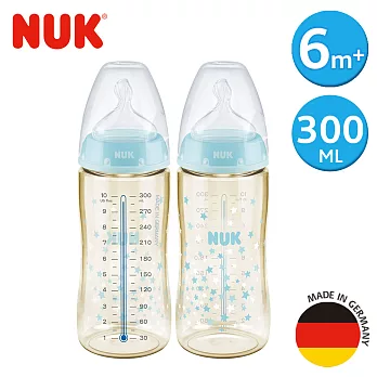 德國NUK-寬口徑PPSU感溫奶瓶300mL一入(顏色隨機) -2號一般型