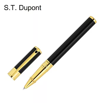 S.T.Dupont 都彭 D-Initial系列 鋼珠筆 黑桿金夾 262202