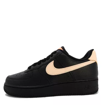 Nike WMNS Air Force 1 ’07 [315115-039] 女鞋 休閒 經典 街頭 AF1 黑 粉橘 27.5cm 黑/粉紅