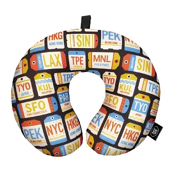 《DQ&CO》緩衝顆粒護頸枕 | 午睡枕 飛機枕 旅行枕 護頸枕 U型枕 - 城市