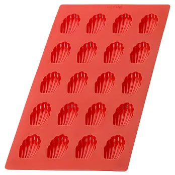 《LEKUE》20格矽膠迷你瑪德蓮烤盤 | 點心烤模 - 紅