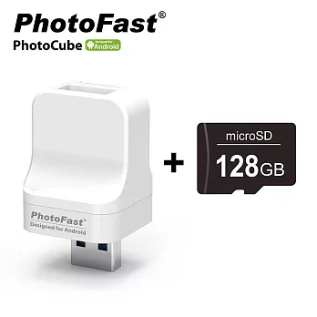 Photofast PhotoCube 安卓專用 備份方塊+128G記憶卡