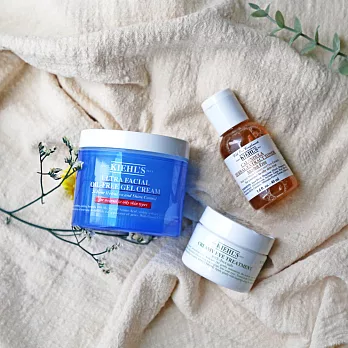KIEHL’S 契爾氏 水感吸油保養組[金盞花化妝水+吸油水凝凍+酪梨眼霜]-國際航空版
