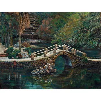 【玲廊滿藝】胡淑英-橋145.5x112cm