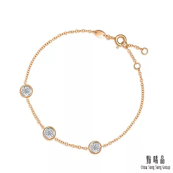 【點睛品】Daily Luxe 13分 炫幻星光 18K金鑽石手鍊