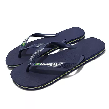 Havaianas 夾腳拖 Brasil Logo 男鞋 深藍 巴西國旗 人字拖鞋 哈瓦仕 41108500555U