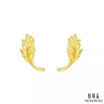 【點睛品】V&A博物館系列 古典主義 黃金耳環(一對)