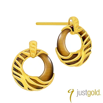 【Just Gold 鎮金店】飛•凡系列 純金耳環