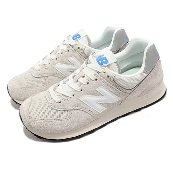 New Balance 休閒鞋 574 燕麥奶 米白 白 男鞋 女鞋 復古 麂皮 反光 緩震 U574RZ2 D