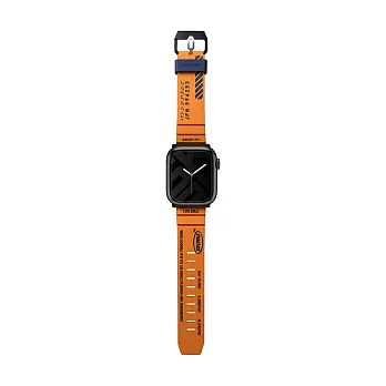 Skinarma日本潮牌 Apple Watch 42/44/45mm Shokku 街頭款矽膠錶帶 橘色