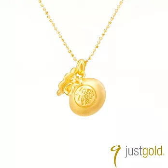 Just Gold鎮金店｜代代有福 純金吊墜