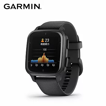 GARMIN VENU SQ 2 Music GPS 智慧腕錶  經典黑