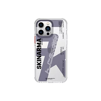 Skinarma日本潮牌 iPhone 14 Pro Max Raku 三料防摔手機殼 白紫