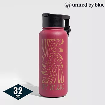 United by Blue 707-277 不鏽鋼保溫瓶 (32oz｜945ml) / 城市綠洲 (保溫12h 保冷24h) 346-酒紅