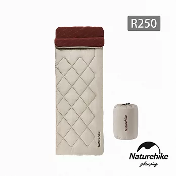 Naturehike R250秋楓領圍信封睡袋 SD005 咖啡