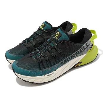 Merrell 越野跑鞋 Agility Peak 4 GTX 防水 男鞋 藍綠 黃 黑 戶外 登山 ML067343