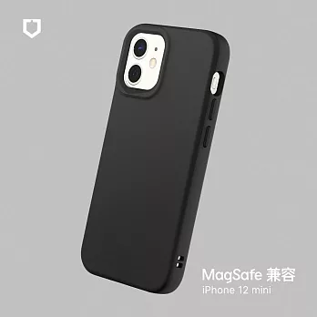 犀牛盾 iPhone 12 mini (5.4吋) SolidSuit (MagSafe 兼容) 防摔背蓋手機保護殼- 經典黑