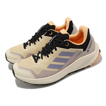 adidas 越野跑鞋 Terrex Trailrider W 米白 橘 女鞋 全地形 愛迪達 運動鞋 HR1184