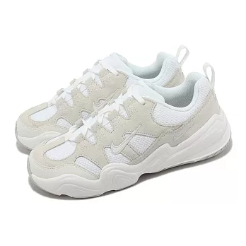 Nike 休閒鞋 Wmns Tech Hera 女鞋 白 灰 復古 麂皮 雙勾 老爹鞋 DR9761-100 23cm WHITE