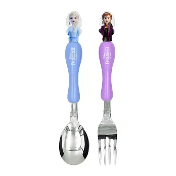 迪士尼 冰雪奇緣 湯匙叉子組 艾莎 安娜 餐具