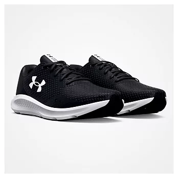 Under Armour  男 Charged Pursuit 3 4E寬楦慢跑鞋-黑-3025801-001 US9.5 黑色