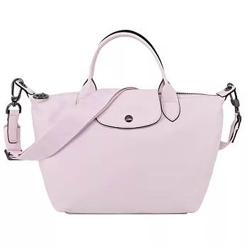 LONGCHAMP LE PLIAGE XTRA系列牛皮手提/斜背兩用水餃包(小) 花瓣粉