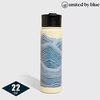 United by Blue 22oz 不鏽鋼保溫瓶 707-279 (650ml)｜保溫12h 保冷24h 不含雙酚A 609-海浪-米