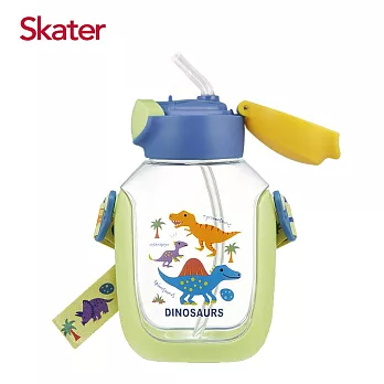 日本 Skater 6DX吸管水壺(530ml) 恐龍圖鑑 恐龍圖鑑