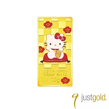 【Just Gold 鎮金店】Hello Kitty 招財必勝金條 10g