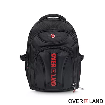 OVERLAND - 美式十字軍 - 經典LOGO多夾層後背包 - 2944