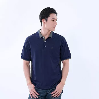 【遊遍天下】MIT台灣製男款吸濕排汗抗UV機能POLO衫 (GS1006 ) 2XL 丈青