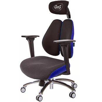 GXG 雙軸枕 DUO KING 記憶棉工學椅(鋁腳/3D升降扶手)  TW-3608 LUA9