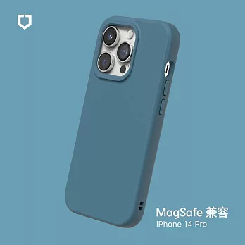 犀牛盾 iPhone 14 Pro (6.1吋) SolidSuit (MagSafe 兼容) 防摔背蓋手機保護殼- 貝殼灰