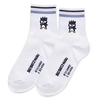 【ONEDER 旺達棉品】三麗鷗家族中統羅紋襪 Hello Kitty 酷企鵝 雙星仙子 美樂蒂 布丁狗 大耳狗長襪 台灣製棉襪女襪- 酷企鵝-XO-A304