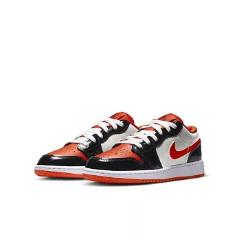 NIKE AIR JORDAN 1 LOW SE (GS) 中大童籃球鞋-橘黑-DV1335800 US5 橘色