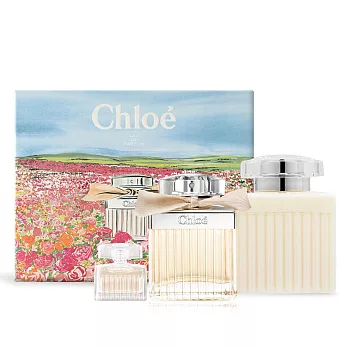 Chloe’ 春遊花漾同名典藏禮盒(同名女性淡香精75ml+身體乳100ml+隨行香氛5ml)-香水公司貨