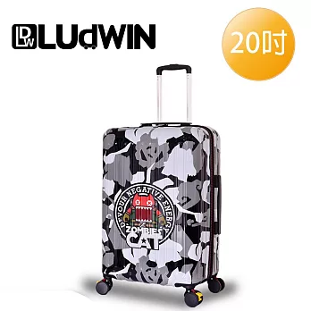 LUDWIN 路德威 德國設計款20吋行李箱(4款可選/不破箱新料材質) 20吋 魔灰迷彩