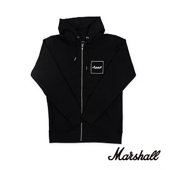 Marshall Square Logo Hoodie 拉鍊連帽外套 ｜ M  黑