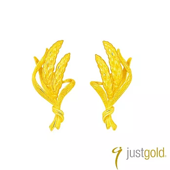 【Just Gold 鎮金店】希望 黃金耳環