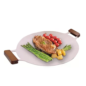 【西華】38cm 韓式鑄造不沾烤盤/燒烤盤/露營烤肉(IH/電磁爐適用)BSW-NS038