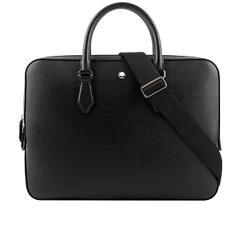 MONT BLANC Sartorial 匠心系列薄款二用公事包 (黑色)